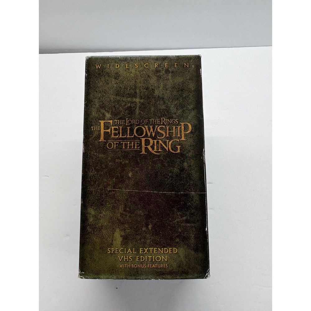 LOTR Fellowship of the Ring Extended Edition VHS 2-Tape Set Widescreen